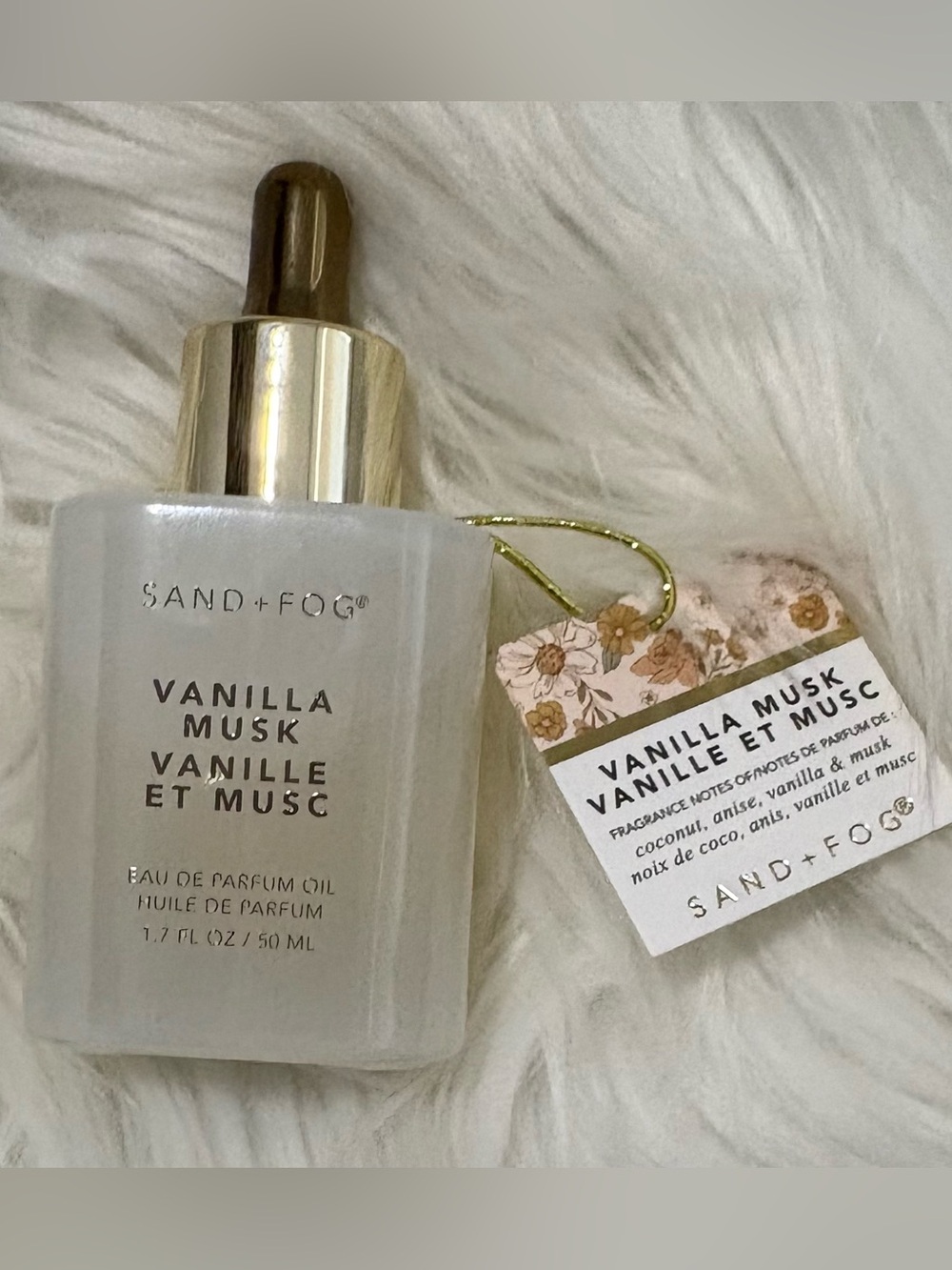 NWT Sand + Fog Vanilla Musk EDP Oil - 50 mls